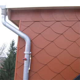 Gaube mit Faserzementplatten